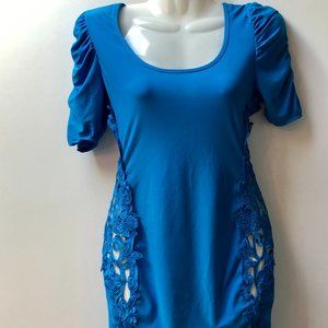 Seduction floral cutout dress